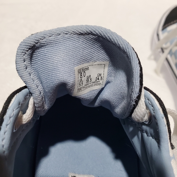 Vans Blue and White Sneakers Classic Style - Picture 4 of 8